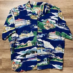 Men’s Blue Paradise Found Made In Hawaii Shirt